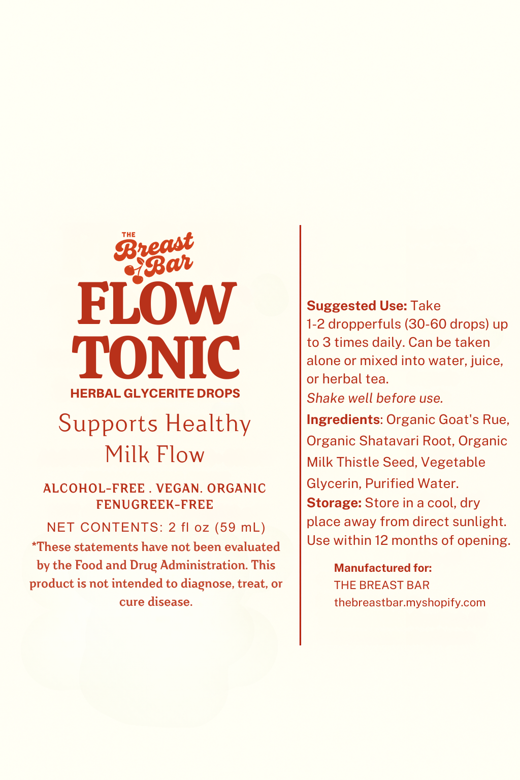 Flow Tonic Lactation Drops